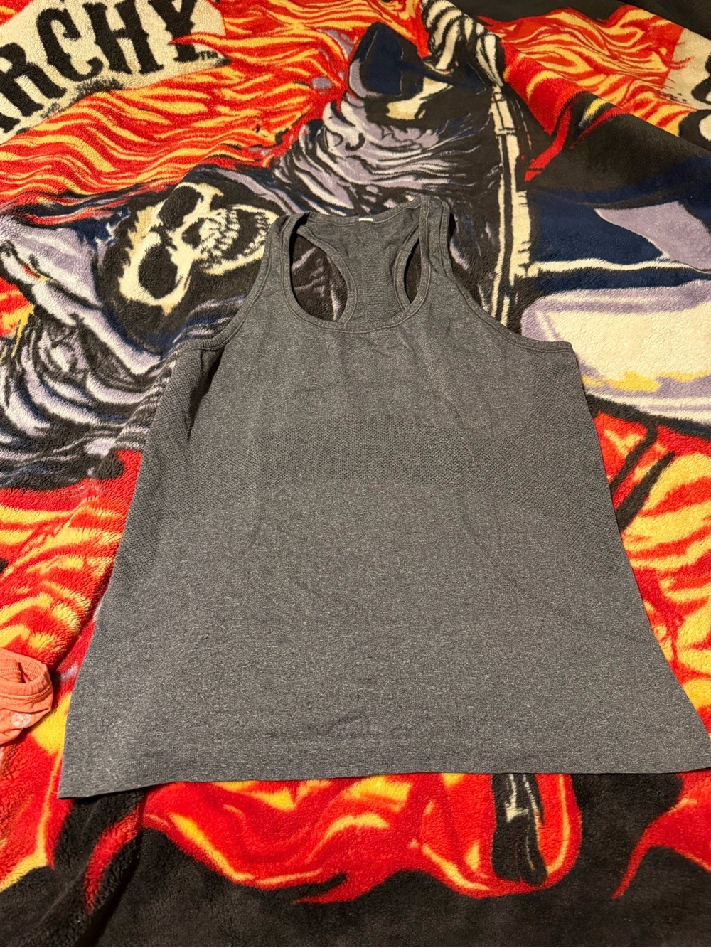 lululemon athletica Gray Racerback Tank Top